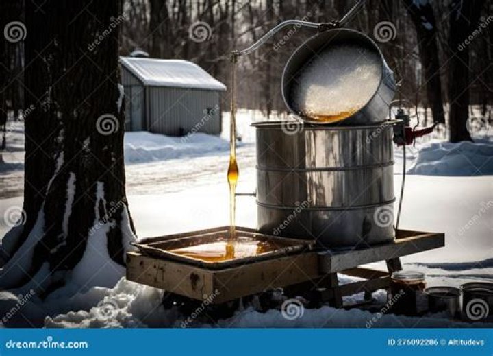 An image of maple syrup being poured on a plate of pancakes | Source: Getty Images